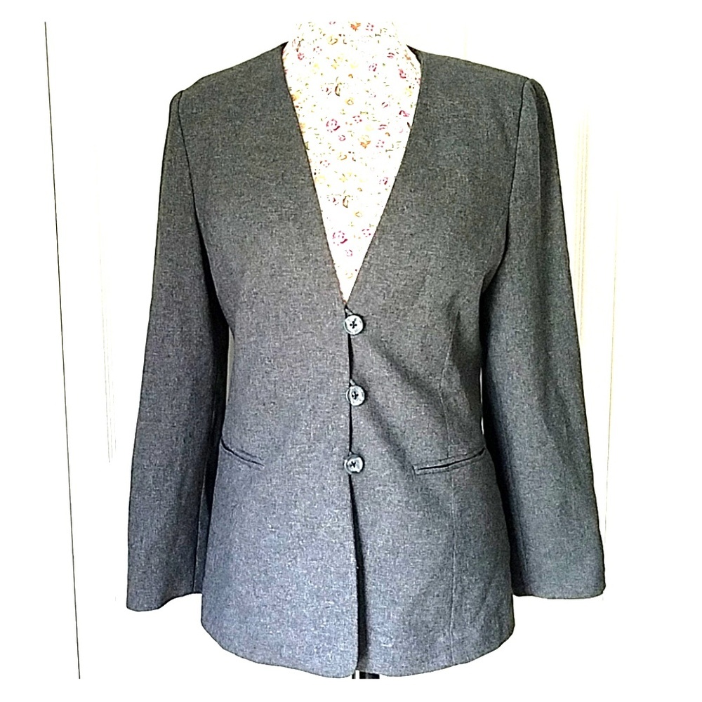 Professional women’s gray dress jacket size L
